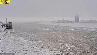 Finland - Port of Oulu - Timelapse 22.1.2025