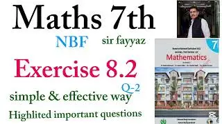 Maths class 7th | exercise 8.2 | ex 8.2 | Q-2 | NBF | unit 8 | Linear equation | Sir fayyaz 