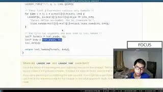 Live study: learn C programming language by building our own lisp (Part 137)