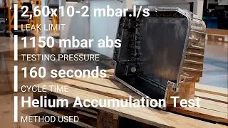 Leakage testing of battery housing