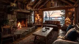 Cozy Cabin Jazz 🏡✨ | Live Morning Background Music for Calm Focus & Relax