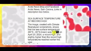 SEA SURFACE TEMPERATURE AT RECORD HIGH