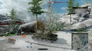 World of Tanks 7 kills m46 patton victory arctic region