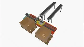 Dual Box Depalletizing Application Design: Robotic Simulation