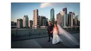 Brian and Jocelyn exchange vows and party at Luminare South Melbourne