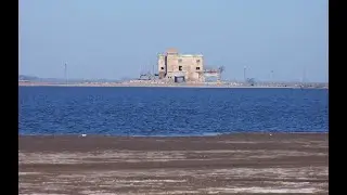 La laguna Melincué se redujo por la sequía y resurgió la historia del pueblo