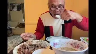 Tina&rsquo;s Life.  Eats cow stomach and pig stomach dip with fish paste and vegetable taste so delicious