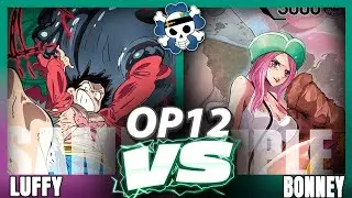 [OP12] Зелёный/Фиолетовый Луффи против Зелёного Бонни | Геймплей One Piece TCG