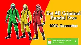 Free Fire Vip Glitch Rare Costumes - All Criminal Bundle | New Latest Data/Glitch File