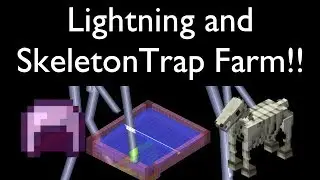 Minecraft | Lightning and Skeleton Trap Farm!! | Vanilla Survival | Fixed in 1.13