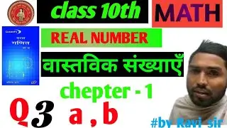 byRavisir Class 10 Real Numbers: Solving Questions 3a & 3b Simply! कक्षा दस गणित प्रश्नावली 1 