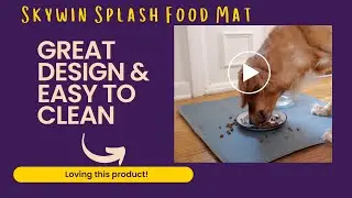 Skywin 24 x 24 Inches Waterproof Mat, Splash Food Mat Water Mat for Dog