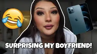 Surprising My BOYFRIEND With The NEW iPhone! + We're Back