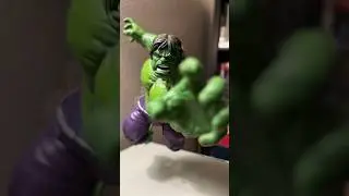 Part 2 of trying to animate Hulk. He kicked my butt #actionfigures #stopmotion #marvellegends #hulk