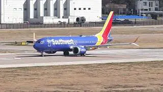 Southwest Airlines Flight 4145 boeing 737-8 MAX N8931L Taking off at Dallas Love Field to Austin