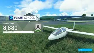 Glider Training: Ridge Soaring 8,880 points. Microsoft Flight Simulator