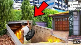 Franklin Found Michael's Secret Underground Base in GTA 5 | SHINCHAN and CHOP In Hindi