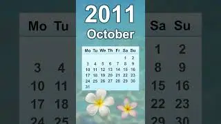 October 2011 Calendar
