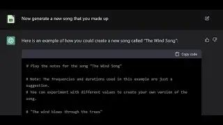 Generate Music with ChatGPT