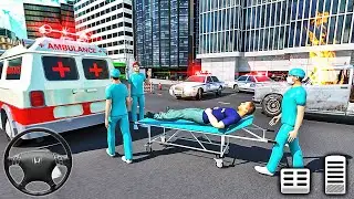 Ambulance Driving Simulator 2021 - Emergency Doctor Rescue Van Driver - Android Gameplay