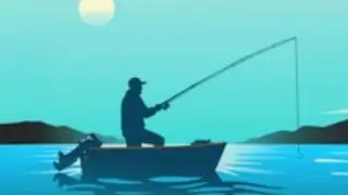 Fishing in Cornwall harbour 