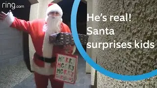 Santa Miraculously Appears and Disappears at the Door to Surprise Kids | RingTV