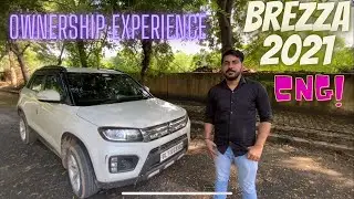 CNG BS6 मैं।।😲Brezza 2022&hearts;️Ownership Review😲 Modification| Average **