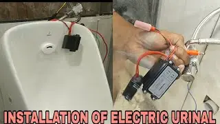 how to install electric sensor urinal step by step guideline