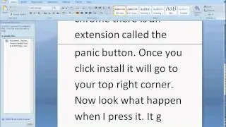 Panic Button on Google Chrome