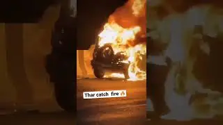 It happened in Thar 🔥😢 #thar #thar2022 #mahindrathar #fire #accidentnews