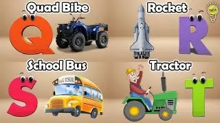 ABC Song Phonics, Transportation Song, ABC Song, Alphabet Educational Song A to Z for kids
