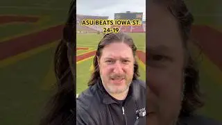 ASU beats Iowa State 24-19, improve to 6-3 #asu #collegefootball #asufootball