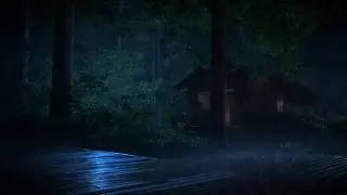 Rain Forest Sounds for Sleeping | Cozy Cabin