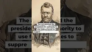 Crushing Racial Hate: Congress Passes KKK Act on April 20, 1871 #onthisday #shorts #civilrights