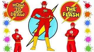 How to Draw The Flash - EASY Step-by-Step Tutorial for Beginners