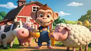 Cute Monkey&rsquo;s Farm Adventure: Rescuing Animals & Smart Farming Fun!