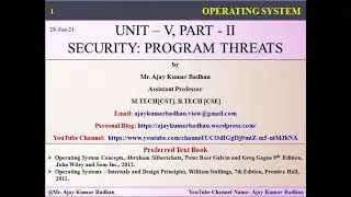 OS: Security: program Threats