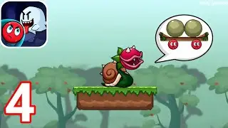 Ball Ghost Red Temple Survivor - Gameplay Walkthrough Part 4 Level 23 - 31 Snail ( iOS, Android )