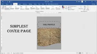 Cover page | Add simple cover page in ms word | @msoffice-307