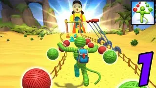 Rope Man Run - Yarn Hero Game - Gameplay All Levels Walkthrough Part 1 - SpeedRun Game (Android/ios)