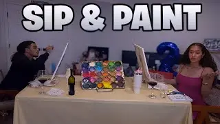 PAINT AND SIP WITH MY BOYFRIEND!