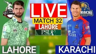 🔴 PSL LIVE : Karachi Kings vs Lahore Qalandars / Eliminator   | LAH VS KAR PSL MATCH 32 2025 l Score