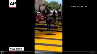 Black Lives Matter mural defaced in NYC