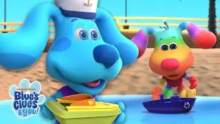 Row Row Row Your Boat! w/ Rainbow Puppy | Nursery Rhymes & Kids Songs | Blue&rsquo;s Clues & You!