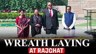 WATCH LIVE: Seychelles President Dr Patrick Herminie lays wreath at Rajghat | India