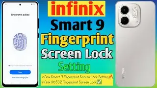How To infinix Smart 9 Fingerprint Screen Lock Setting/infinix X6532 Fingerprint Screen Lock