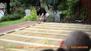 Preparing a base for summer houses, log cabins and other garden buildings