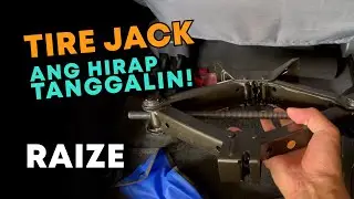 HOW TO REMOVE TIRE JACK - TOYOTA RAIZE