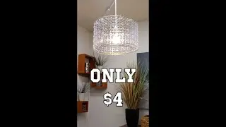 Как сделать люстру за 4 доллара, используя только предметы Dollar Tree 🌳 #dollartree #diy