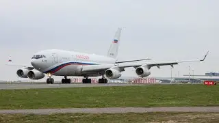 Rare Ilyushin IL-96 in Prague!
